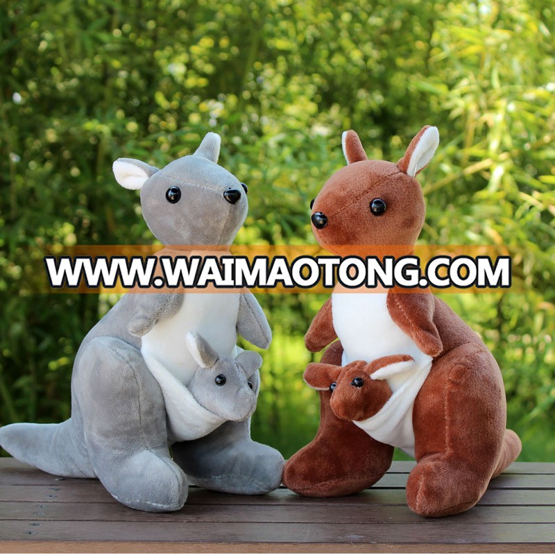 2018 Creative dolls kangaroo mom and baby plush toys soft birthday gifts